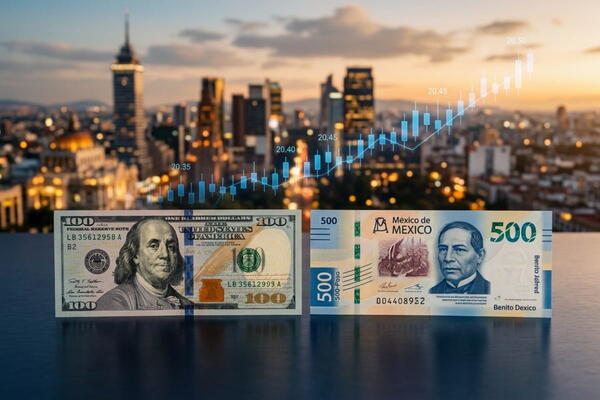 Evolución del tipo de cambio USD/MXN en 2026