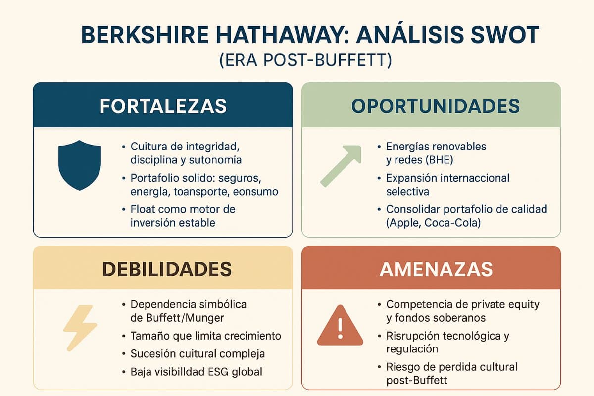 SWOT Berkshire Hathaway post-Buffett