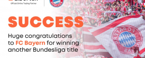 Libertex 熱烈慶祝拜仁慕尼黑俱樂部獲得德甲聯賽冠軍！